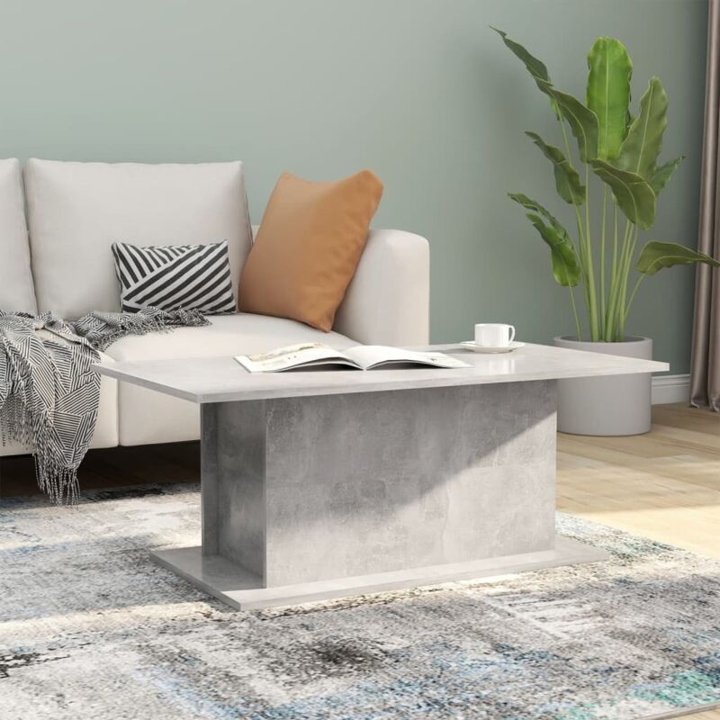 foto del prodotto tavolino da salotto grigio cemento 102x55,5x40 cm in truciolato vidaxl