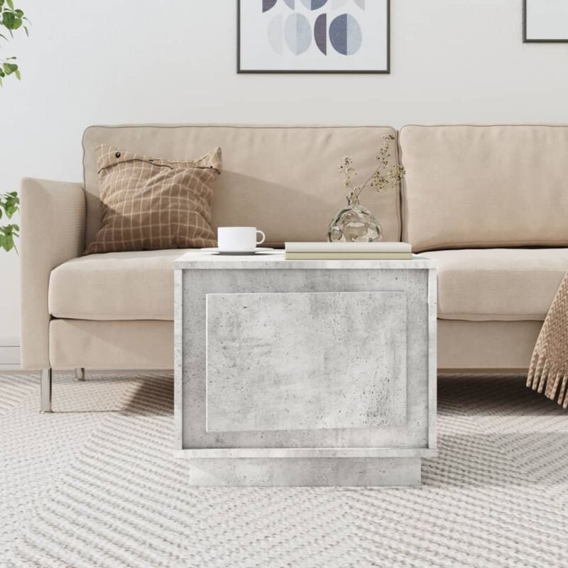 foto del prodotto tavolino da salotto grigio cemento 51x50x44cm legno multistrato vidaxl