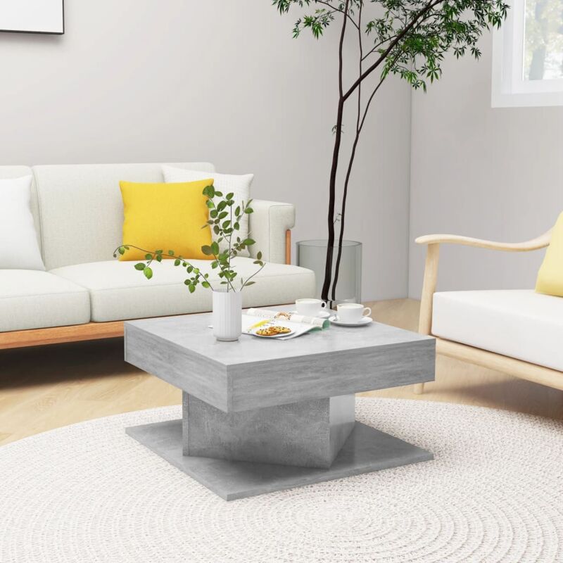 foto del prodotto tavolino da salotto grigio cemento 57x57x30cm legno multistrato vidaxl