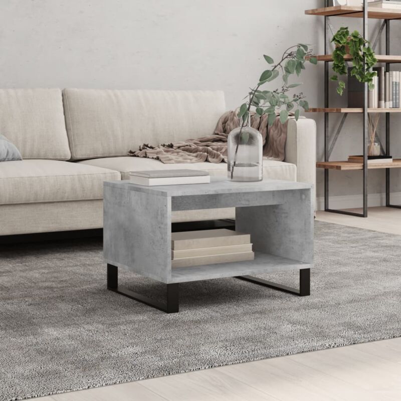 foto del prodotto tavolino da salotto grigio cemento 60x50x40cm legno multistrato vidaxl