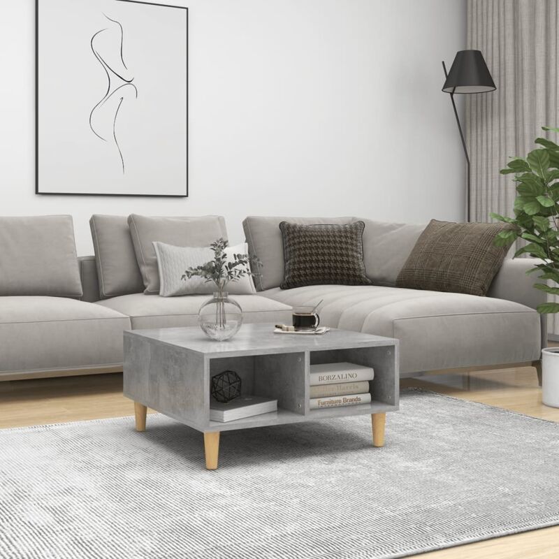 foto del prodotto tavolino da salotto grigio cemento 60x60x30cm legno multistrato vidaxl