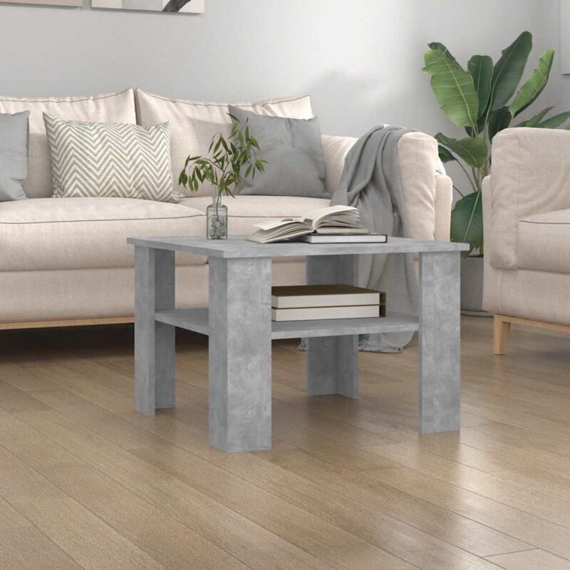 foto del prodotto tavolino da salotto grigio cemento 60x60x42cm legno multistrato vidaxl