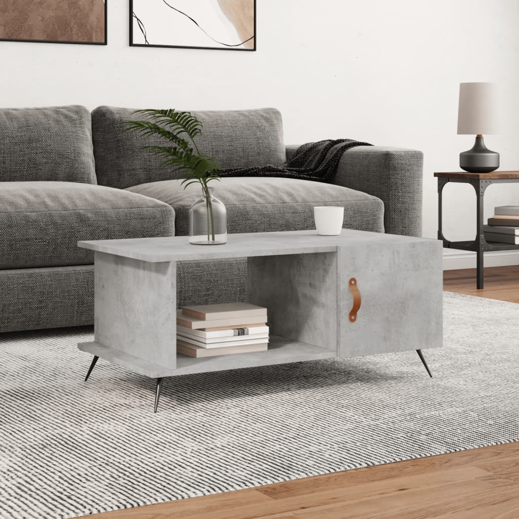 foto del prodotto tavolino da salotto grigio cemento 90x50x40cm legno multistratocod mxl 104378