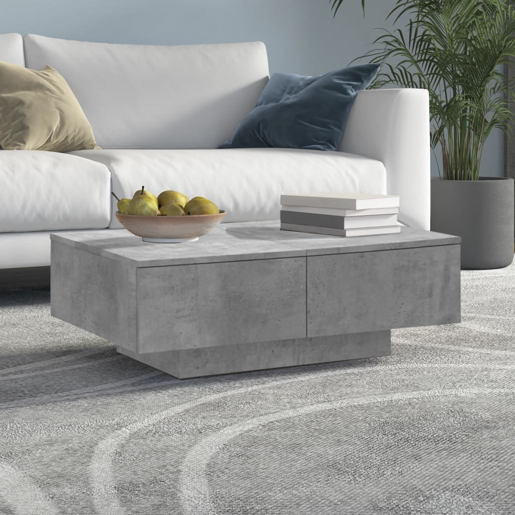 foto del prodotto tavolino da salotto grigio cemento 90x60x31cm legno multistrato vidaxl