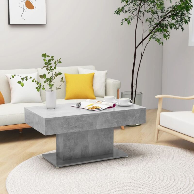foto del prodotto tavolino da salotto grigio cemento 96x50x45cm legno multistrato vidaxl