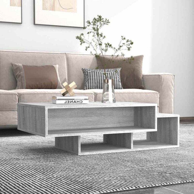 foto del prodotto tavolino da salotto grigio sonoma 105x55x32cm legno multistrato vidaxl
