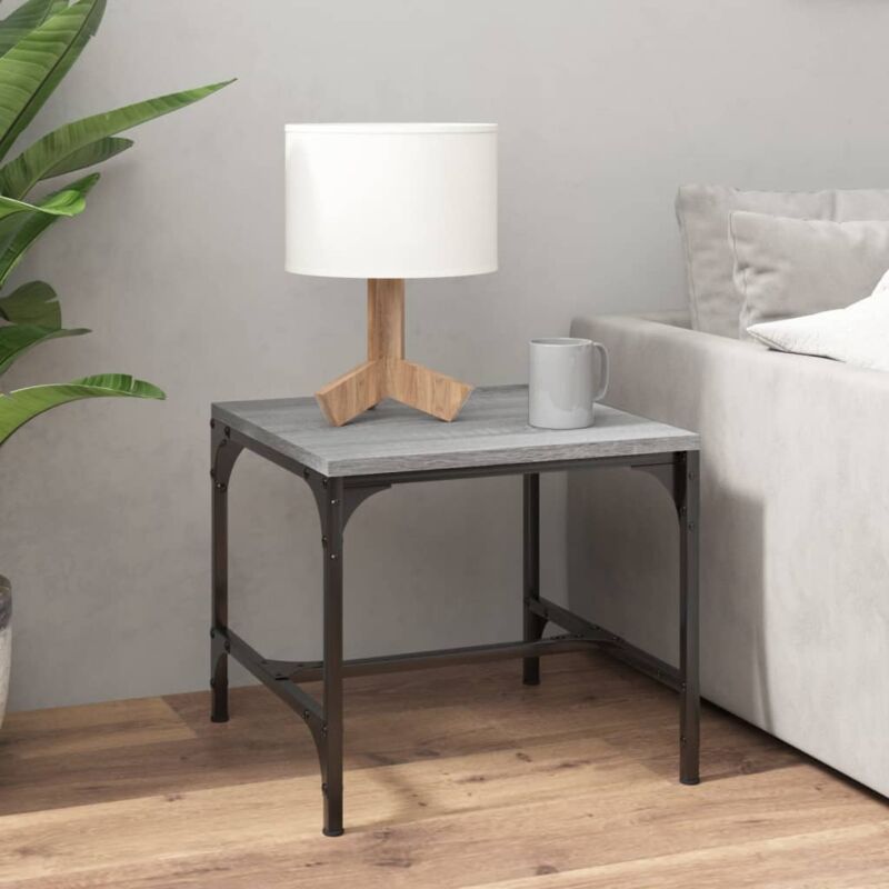 foto del prodotto tavolino da salotto grigio sonoma 50x50x35 cm legno multistrato vidaxl