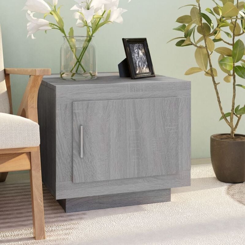 foto del prodotto tavolino da salotto grigio sonoma 51x50x45cm legno multistrato vidaxl