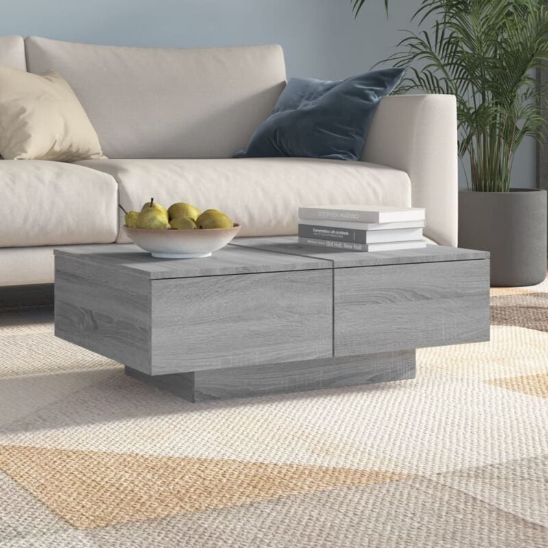 foto del prodotto tavolino da salotto grigio sonoma 90x60x31 cm legno multistrato vidaxl