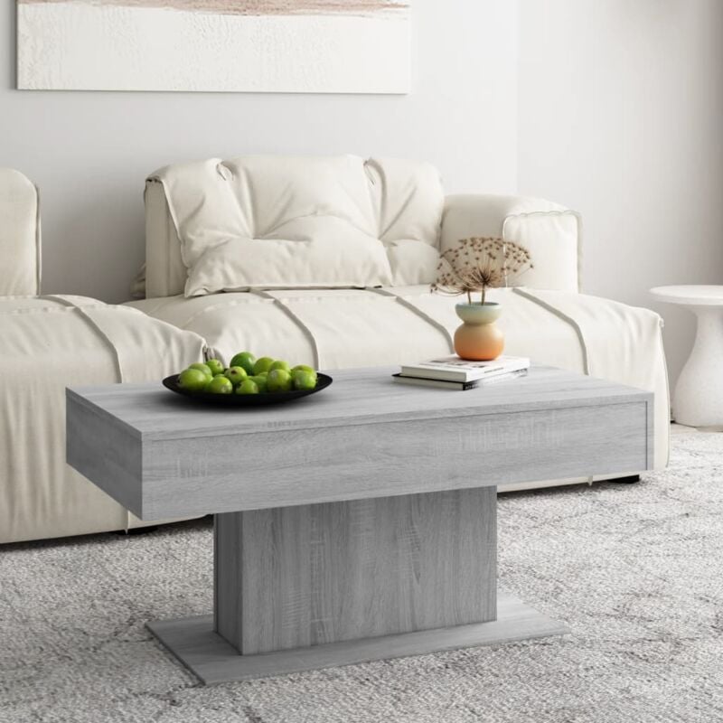 foto del prodotto tavolino da salotto grigio sonoma 96x50x45 cm legno multistrato vidaxl