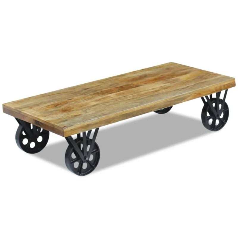 foto del prodotto tavolino da salotto in legno di mango 120x60x30 cm vidaxl