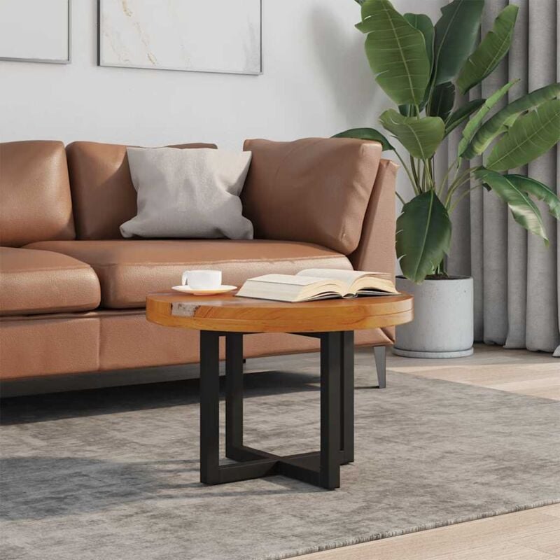 foto del prodotto tavolino da salotto in legno di teak e resina 60 cm vidaxl