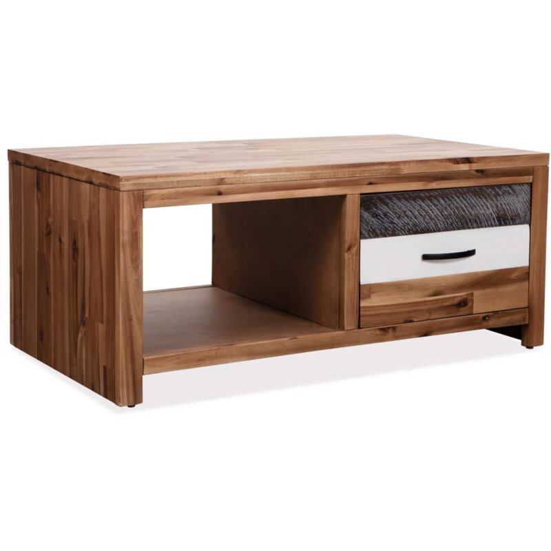 foto del prodotto tavolino da salotto in legno massello d acacia 90x50x37,5 cm vidaxl