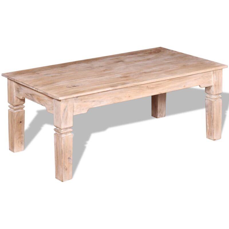 foto del prodotto tavolino da salotto in legno massello di acacia 110x60x45 cm vidaxl