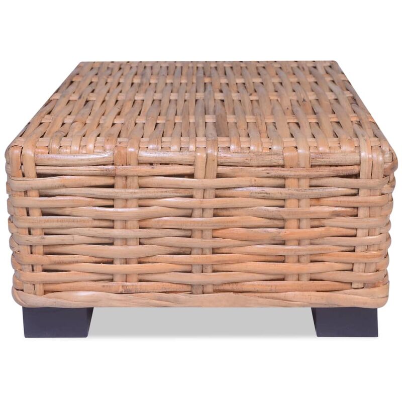 foto del prodotto tavolino da salotto in rattan naturale 45x45x30 cm vidaxl