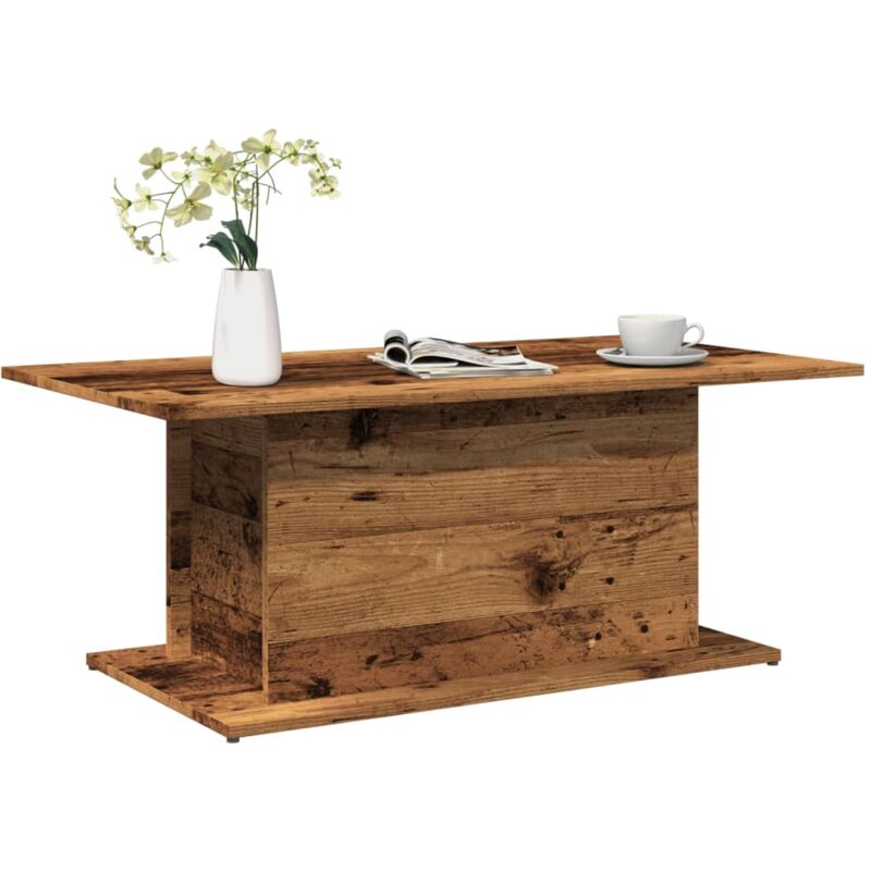 foto del prodotto tavolino da salotto legno antico 102x55,5x40 cm in truciolato vidaxl