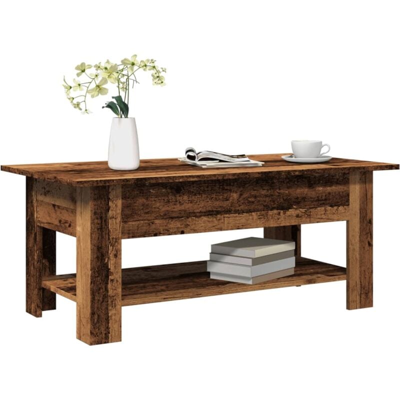 foto del prodotto tavolino da salotto legno antico 102x55x42 cm legno multistrato vidaxl