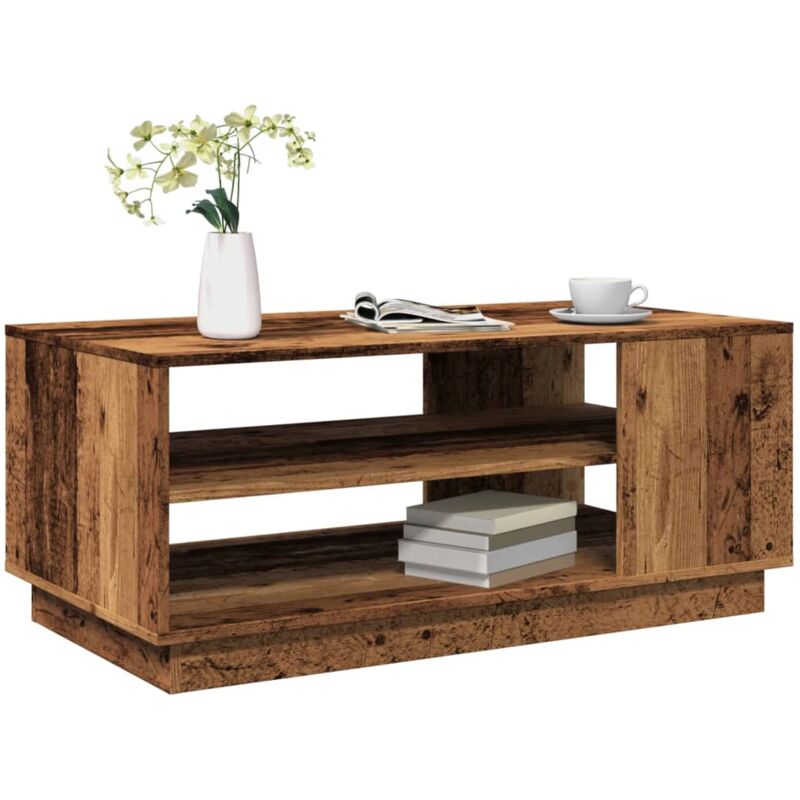foto del prodotto tavolino da salotto legno antico 102x55x43 cm legno multistrato vidaxl