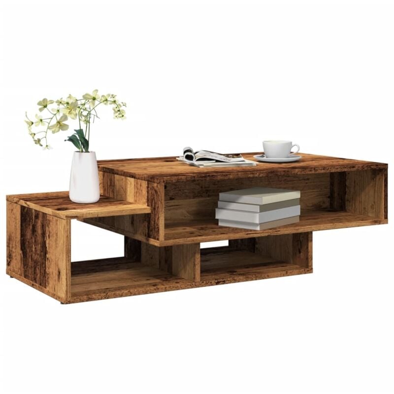 foto del prodotto tavolino da salotto legno antico 105x55x32cm in truciolato vidaxl