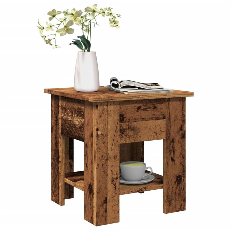 foto del prodotto tavolino da salotto legno antico 40x40x42 cm legno multistrato vidaxl