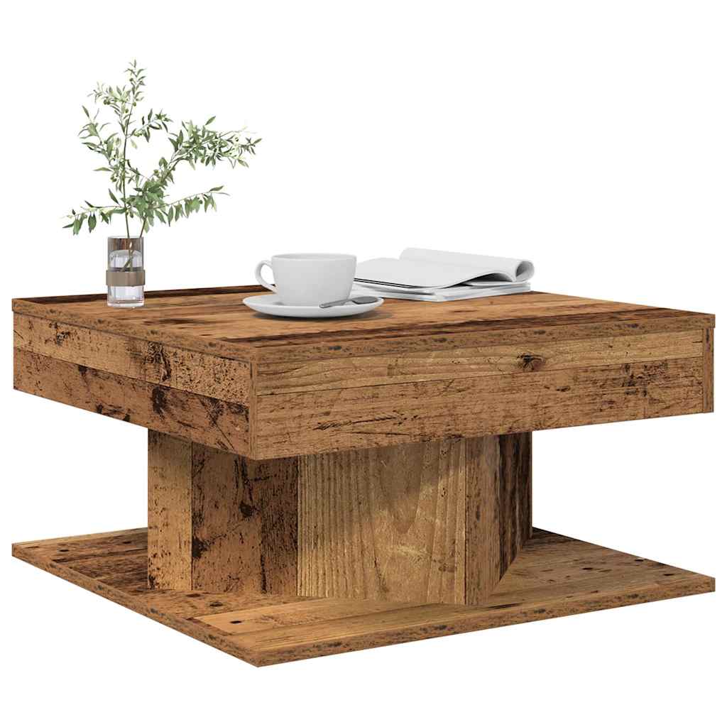 foto del prodotto tavolino da salotto legno antico 55x55x30 cm legno multistrato