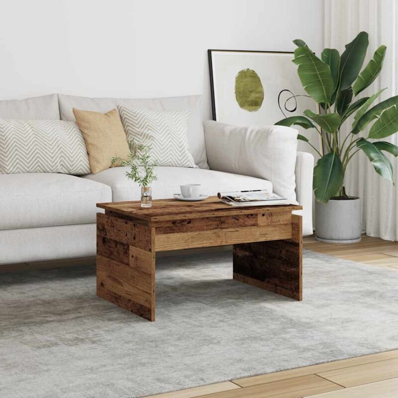 foto del prodotto tavolino da salotto legno antico 68x50x38 cm in truciolato vidaxl