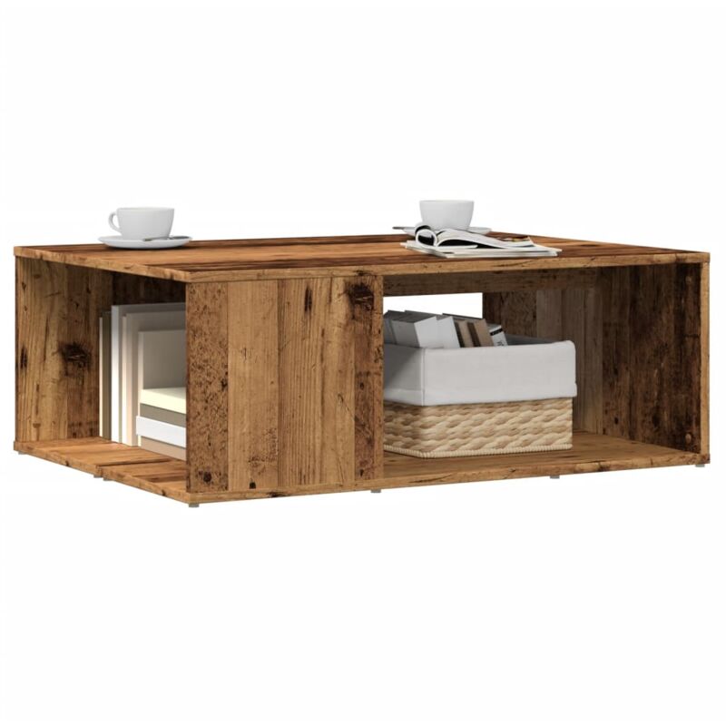 foto del prodotto tavolino da salotto legno antico 90x67x33 cm in truciolato vidaxl