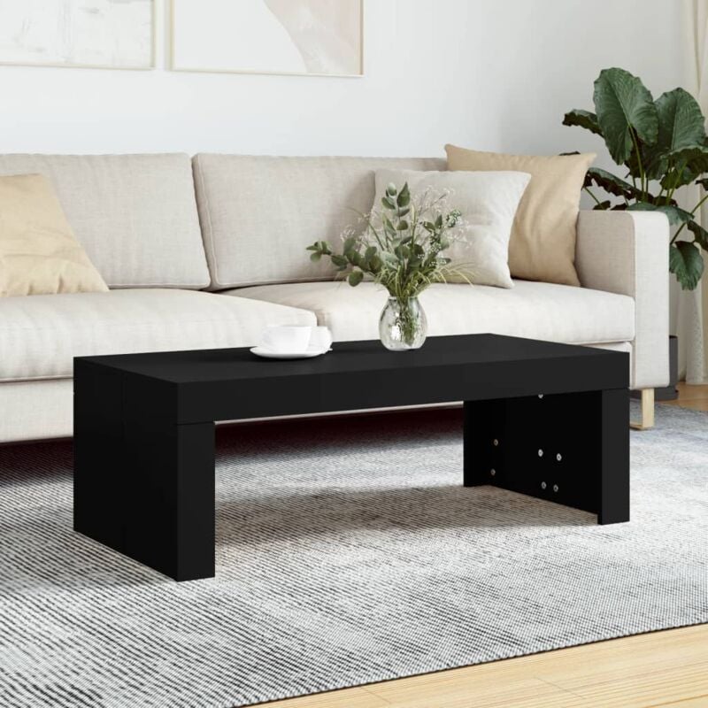 foto del prodotto tavolino da salotto nero 102x50x36 cm in legno multistrato vidaxl