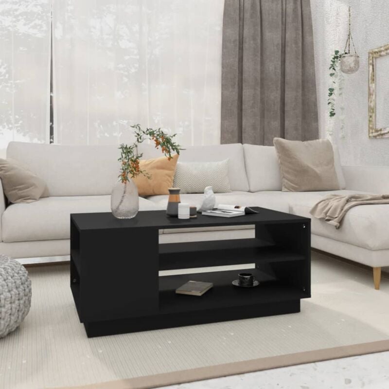 foto del prodotto tavolino da salotto nero 102x55x43 cm in truciolato vidaxl