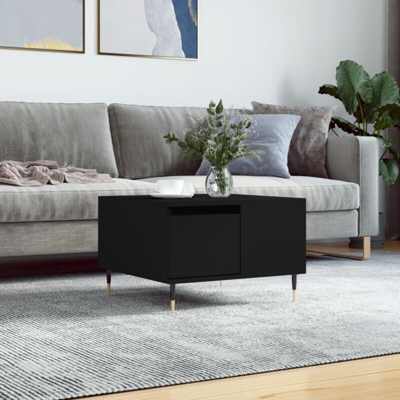 foto del prodotto tavolino da salotto nero 55x55x36,5 cm in legno multistrato vidaxl