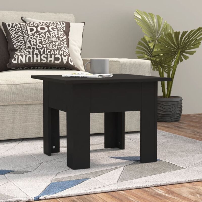 foto del prodotto tavolino da salotto nero 55x55x42 cm in truciolato vidaxl