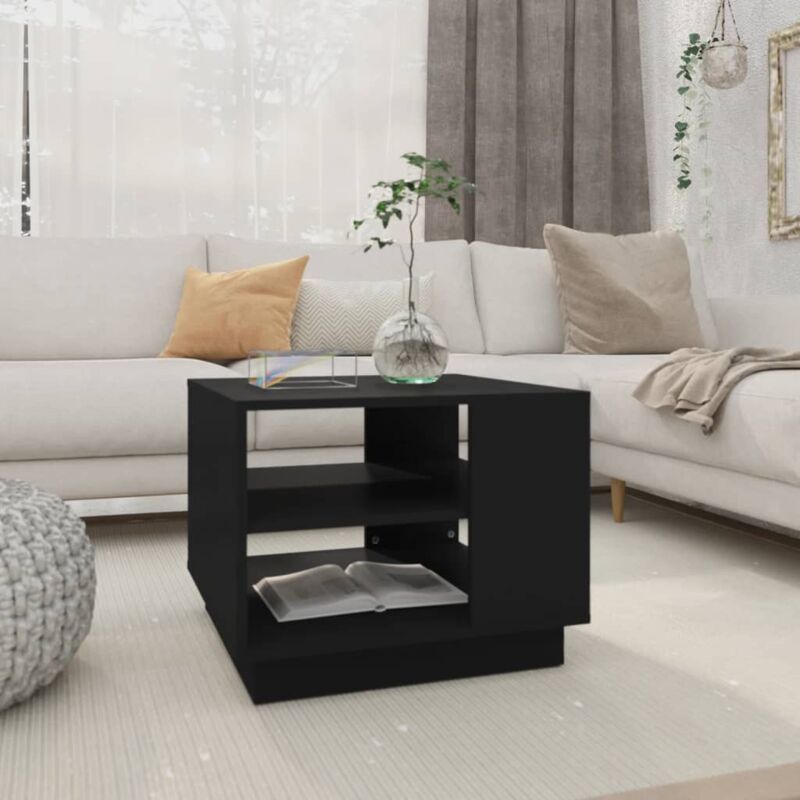 foto del prodotto tavolino da salotto nero 55x55x43 cm in truciolato vidaxl