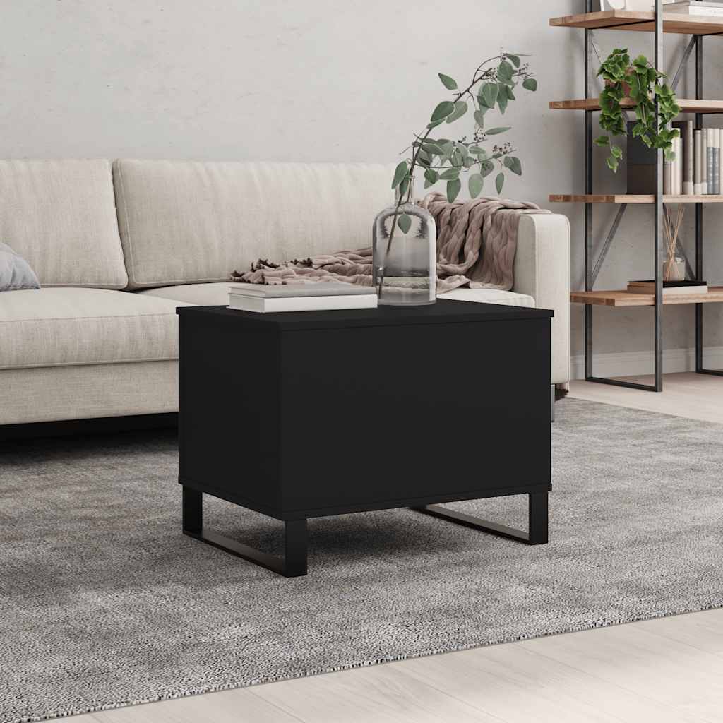 foto del prodotto tavolino da salotto nero 60x44,5x45 cm in legno multistratocod mxl 102877
