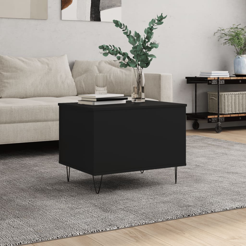 foto del prodotto tavolino da salotto nero 60x44,5x45 cm in legno multistratocod mxl 78809