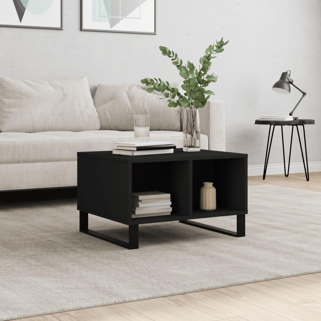 foto del prodotto tavolino da salotto nero 60x50x36,5 cm in legno multistratocod mxl 70788