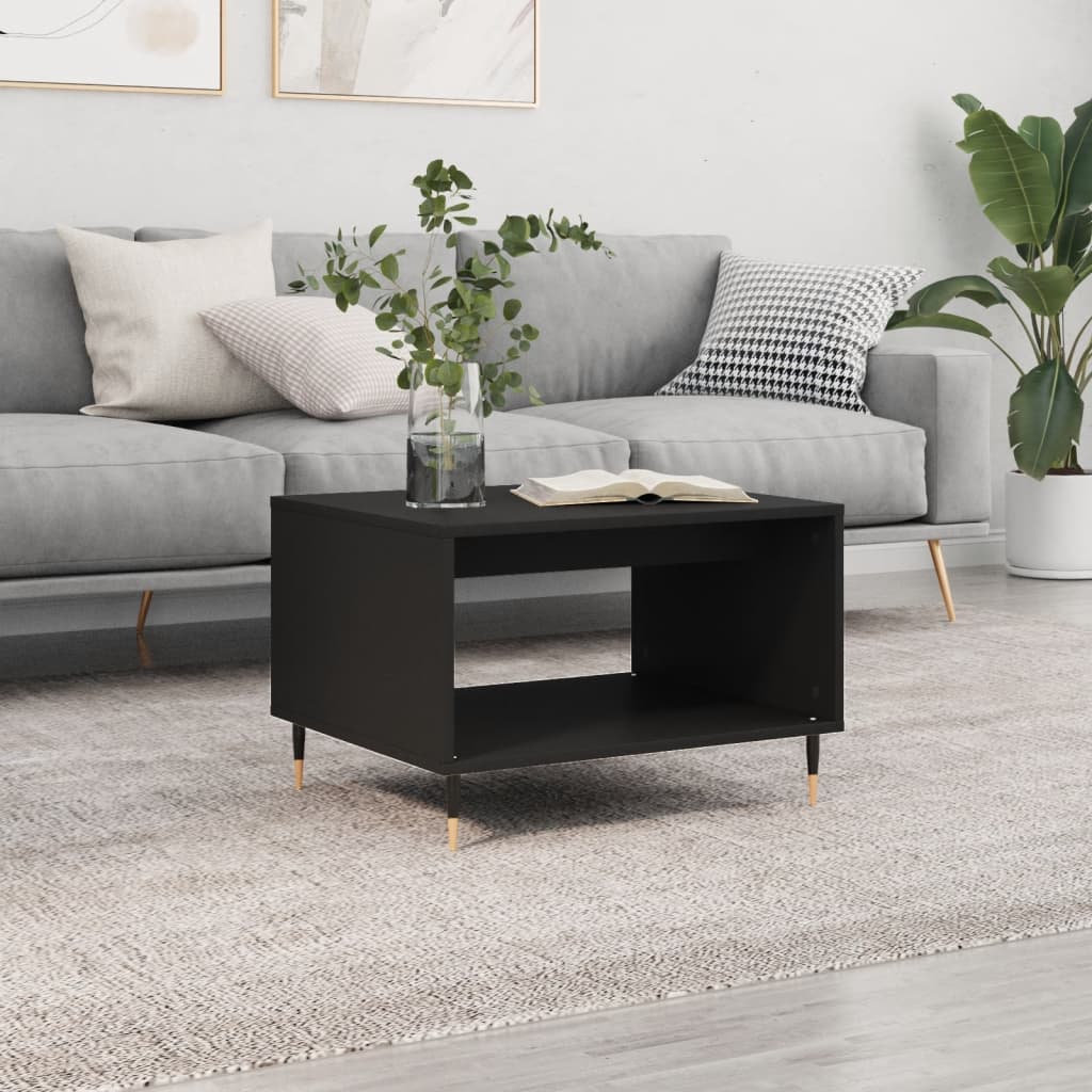 foto del prodotto tavolino da salotto nero 60x50x40 cm in legno multistratocod mxl 79034