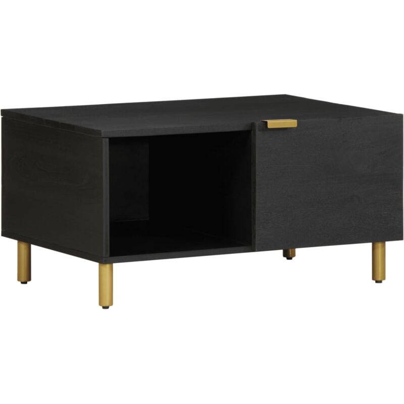 foto del prodotto tavolino da salotto nero 80x50x40 cm in legno multistrato vidaxl