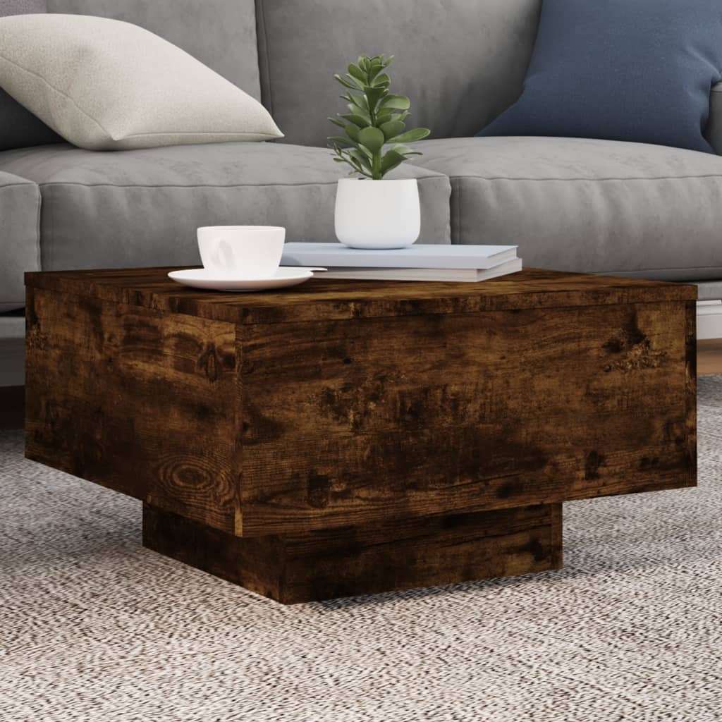 foto del prodotto tavolino da salotto rovere fumo 55x55x31cm in legno multistratocod mxl 134043