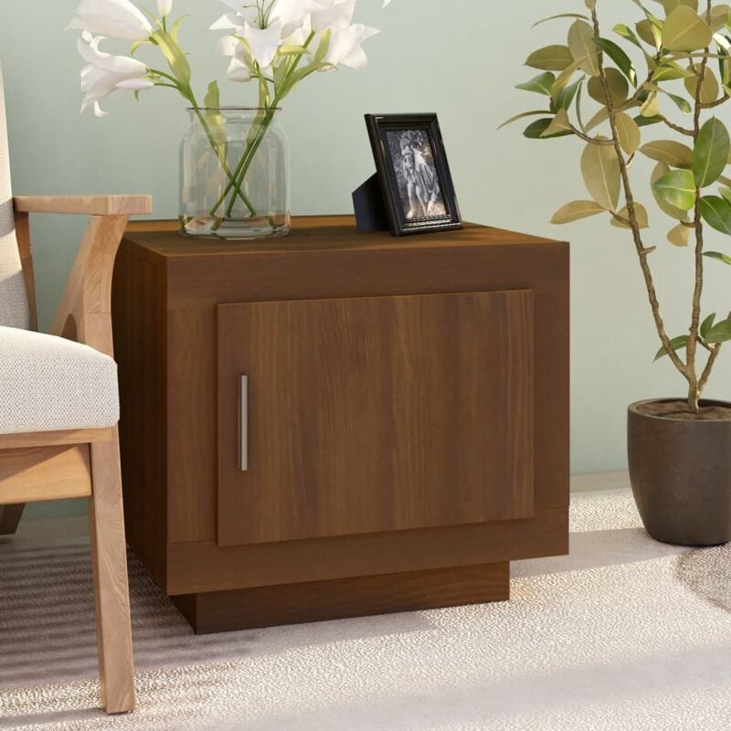 foto del prodotto tavolino da salotto rovere marrone 51x50x45cm legno multistrato vidaxl