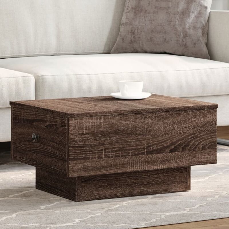 foto del prodotto tavolino da salotto rovere marrone 60x45x31cm legno multistrato vidaxl