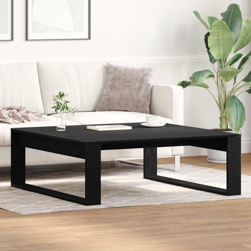 foto del prodotto tavolino da salotto rovere nero 100 x 100 x 35 cm vidaxl