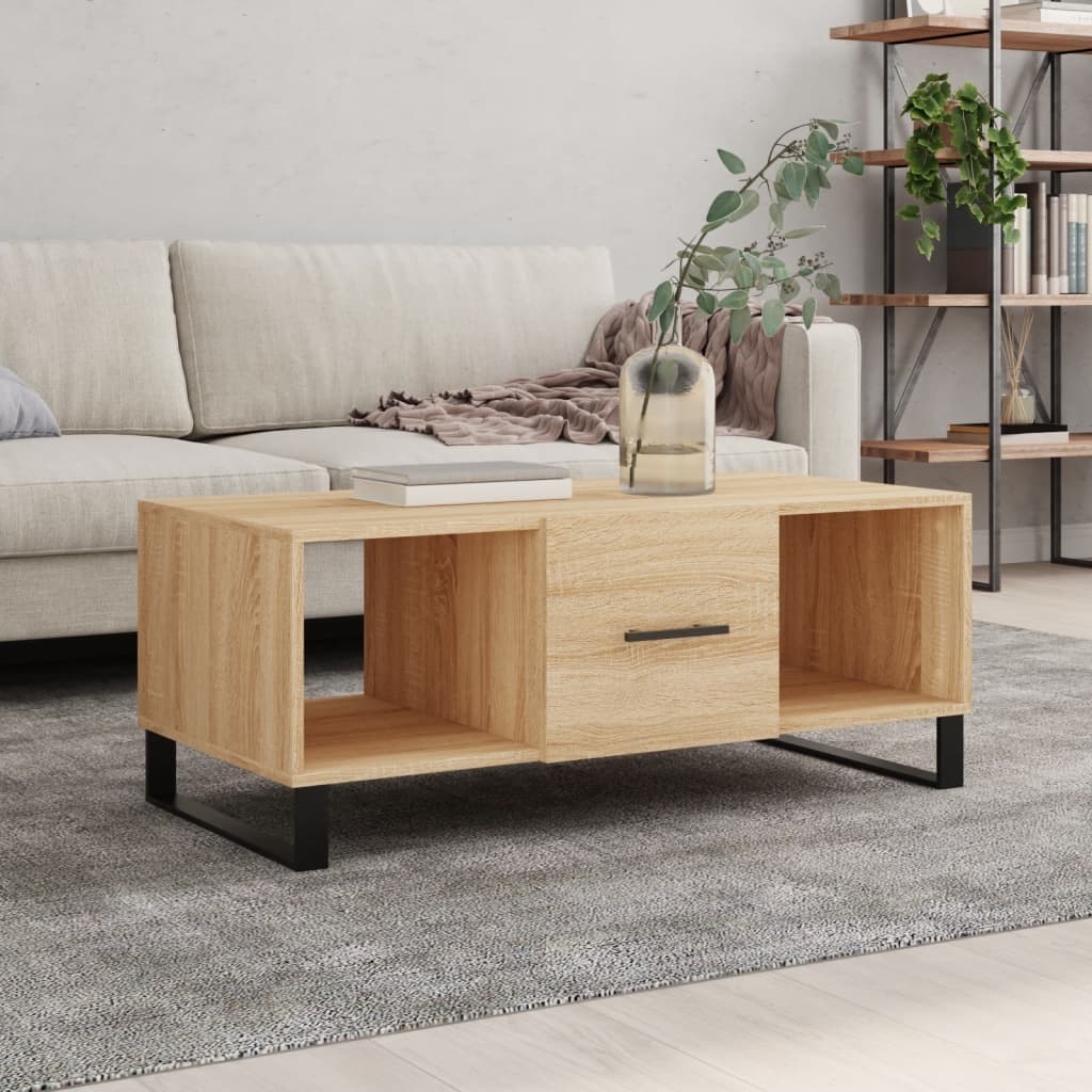 foto del prodotto tavolino da salotto rovere sonoma 102x50x40cm legno multistratocod mxl 128500