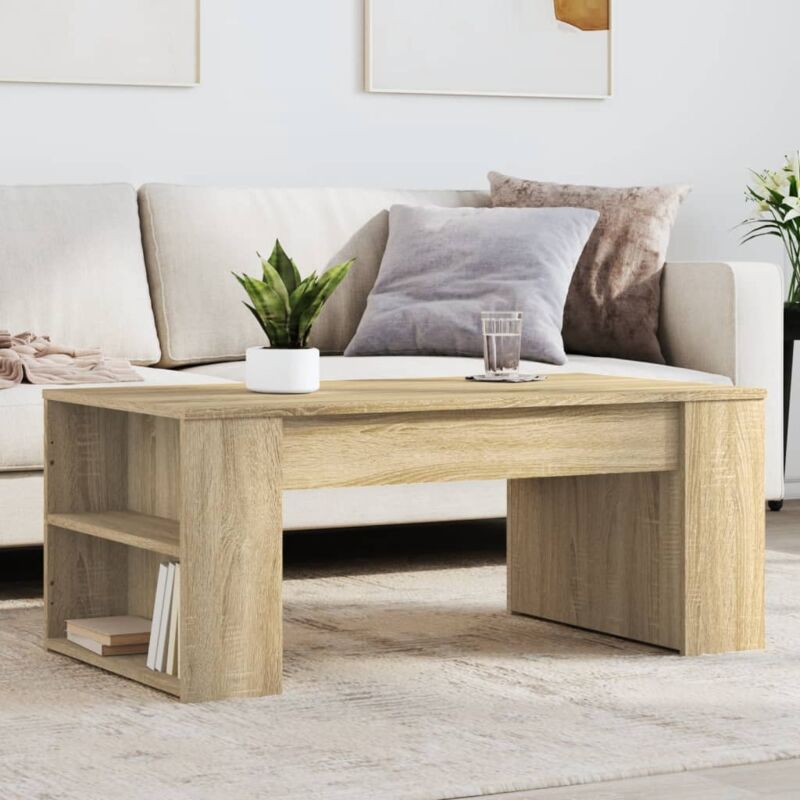 foto del prodotto tavolino da salotto rovere sonoma 102x55x42cm legno multistrato vidaxl