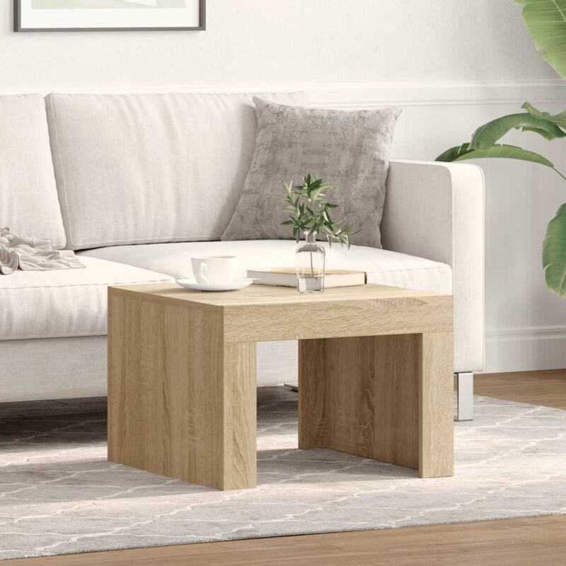 foto del prodotto tavolino da salotto rovere sonoma 50x50x35 cm in truciolato vidaxl