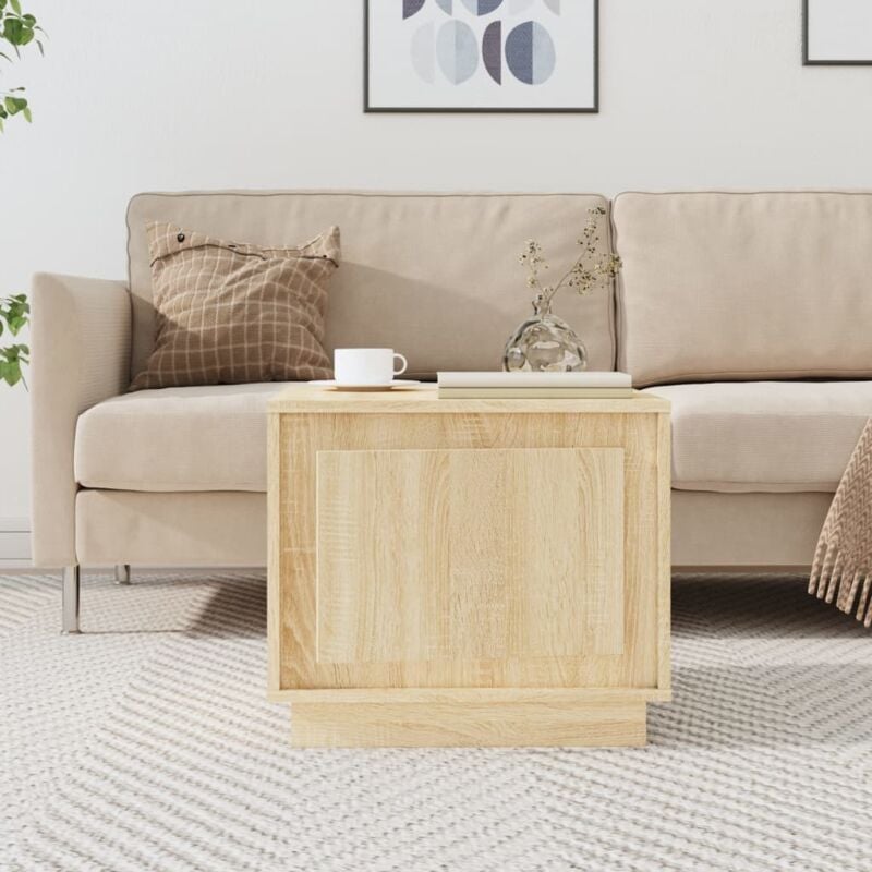 foto del prodotto tavolino da salotto rovere sonoma 51x50x44 cm legno multistrato vidaxl