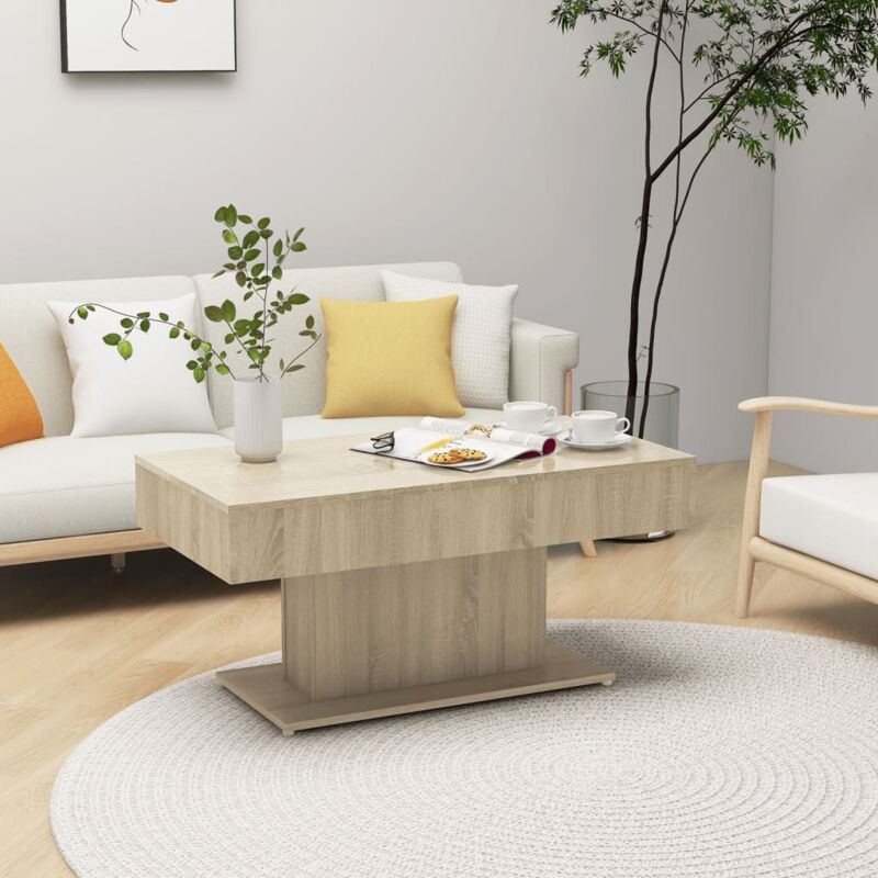 foto del prodotto tavolino da salotto rovere sonoma 96x50x45cm legno multistrato vidaxl