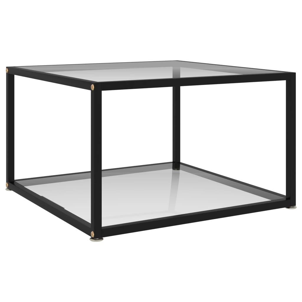 foto del prodotto tavolino da salotto trasparente 60x60x35 cm in vetro temperato cod mxl 57621