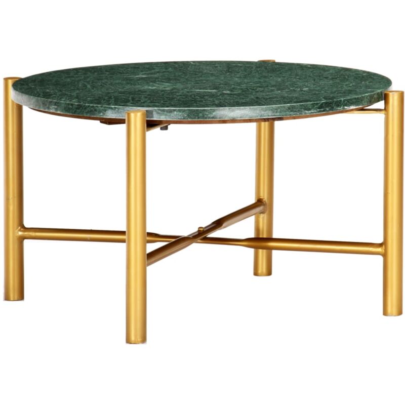 foto del prodotto tavolino da salotto verde 60x60x35 cm pietra vera testura marmo - vidaxl