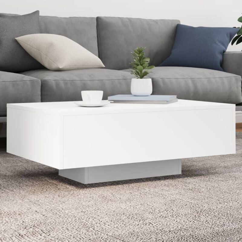 foto del prodotto tavolino da soggiorno con luci led bianco 85x55x31 cm vidaxl