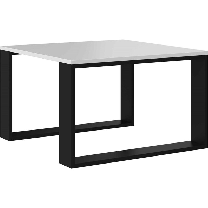 foto del prodotto tavolino da soggiorno loft moderno mini bianco nero